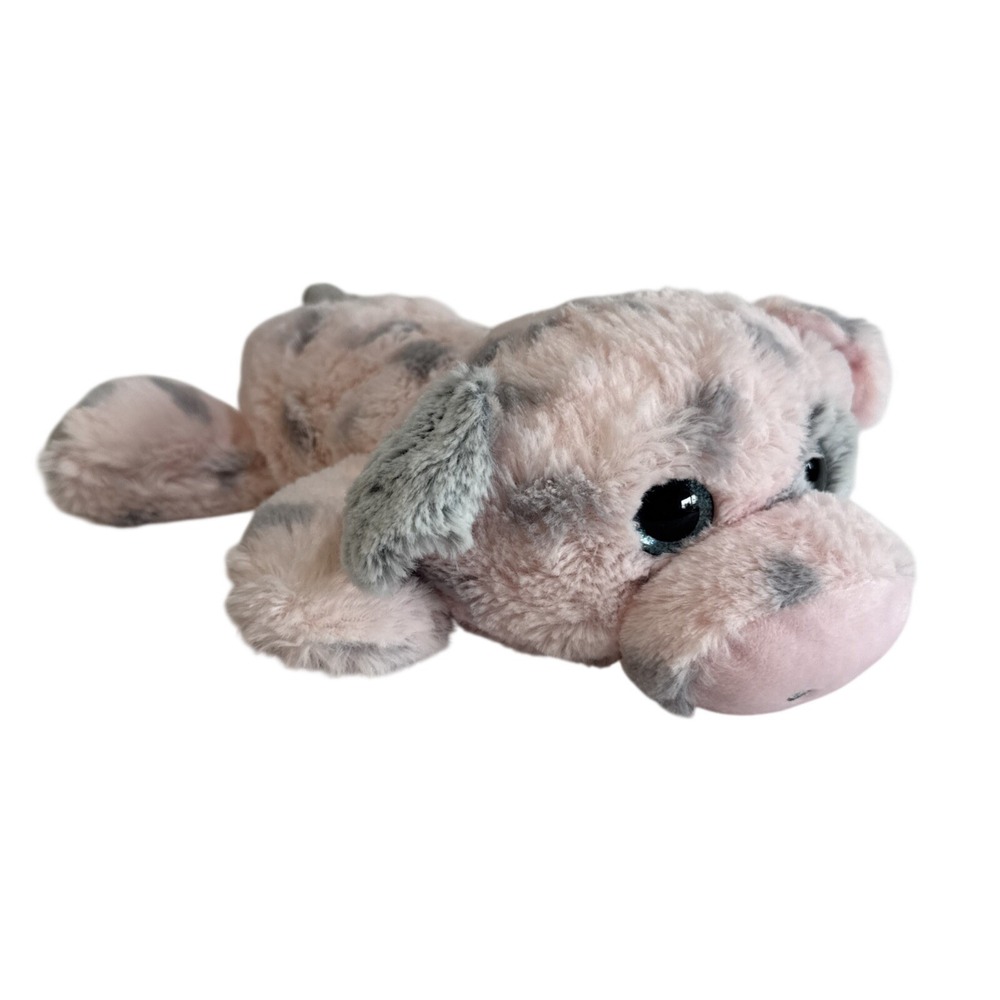 Walmart M Lying‎ Pig Plush Toy Pink Gray Spotted Animal Stuffed